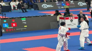 إنجاز جديد رحمة عشوش تحصد برونزية بطولة سيرياس A للكاراتيه